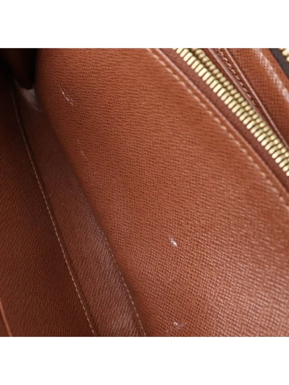 Louis Vuitton Monogram Zippy Wallet Brown Leather Gold